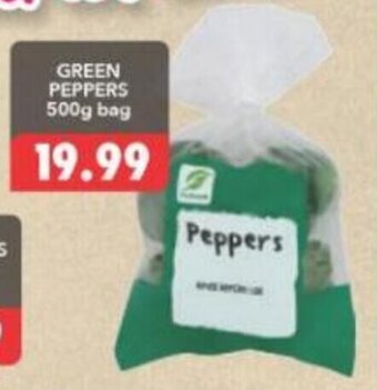 Shoprite Green Peppers 500g bag offer