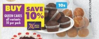 Shoprite Queen Cakes 10 per pack offer