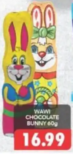 Shoprite Wawi Chocolate Bunny 60g offer
