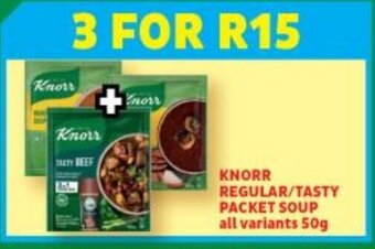 Usave Knorr Regular/Tasty Packet Soup 50g offer