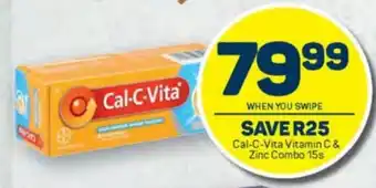 Pick n Pay Cal-C-Vita Vitamin C & Zinc Combo 15s offer