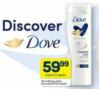 Pick n Pay Dove Body Lotion Assorted 400ml each offer