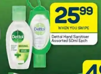 Pick n Pay Dettol Hand Sanitiser Assorted 50ml each offer