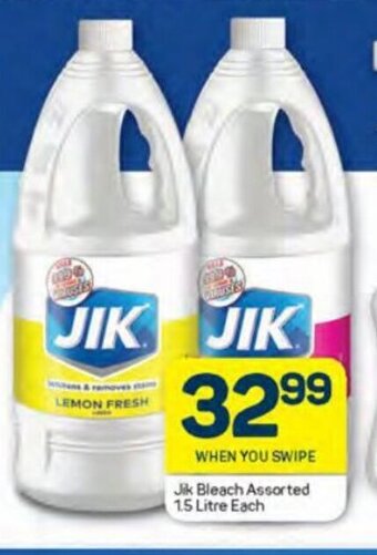 Pick n Pay Jik Bleach Assorted 1.5 Litre each offer