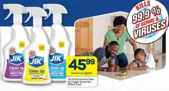 Pick n Pay Jik Multipurpose Clean Up Trigger Assorted 500ml each offer