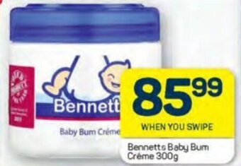 Pick n Pay Bennetts Baby Bum Creme 300g offer
