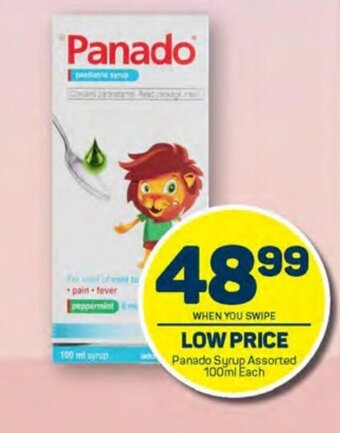 Pick n Pay Panado Syrup assorted 100ml each offer