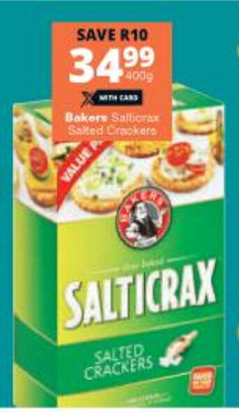 Bakers Salticrax Salted Crackers 400g