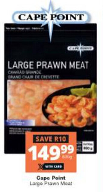 Checkers Cape Point Large Prawn Meat offer