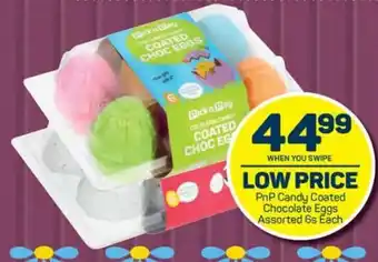 Pick n Pay PnP Candy Coated Chocolate eggs assorted 6s each offer