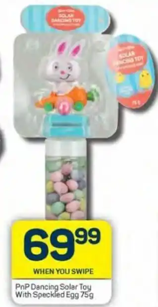 Pick n Pay PnP Dancing Solar Toy with Speckled egg 75g offer