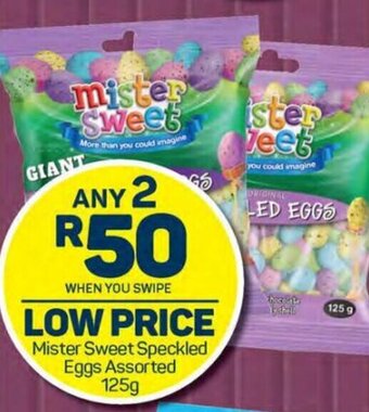 Pick n Pay Mister Sweet Speckled Eggs assorted 125g offer