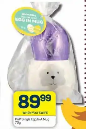 Pick n Pay PnP Single Egg in a Mug 70g offer