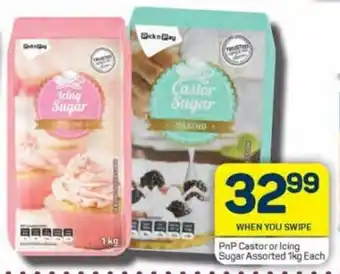 Pick n Pay PnP Castor or Icing Sugar Assorted 1kg each offer