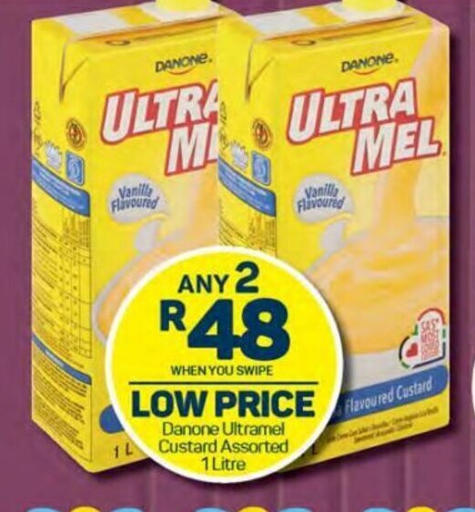 Danone Ultramel Custard Assorted 1 Litre offer at Pick n Pay