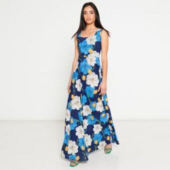 Zando Mishyg sleeveless designer maxi blue and bold offer