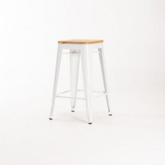 Decofurn Bronx kitchen stool with wood offer