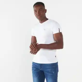 Zando Soviet men’s bolt evo core short sleeve v-neck muscle t-shirt white offer