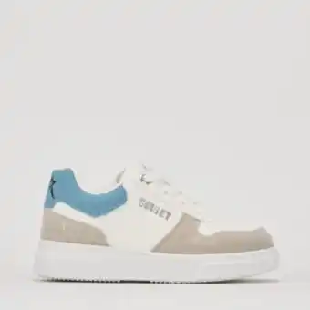 Zando Soviet k society kids low cut sneaker white/grey/blue offer