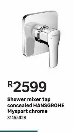 Leroy Merlin Shower mixer tap concealed hangsrohe mysport chrome offer