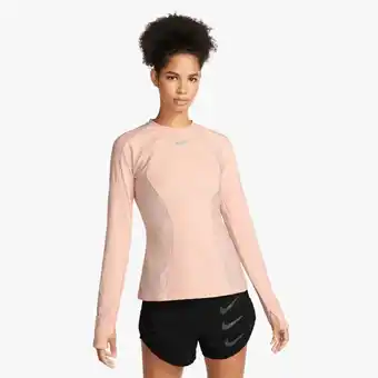 Women's nike dri-fit adv peach run division long sleeve tee
