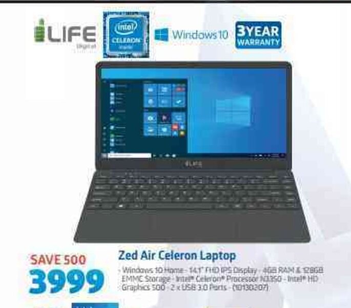 iLife Zed Air Celeron Laptop offer at Incredible Connection