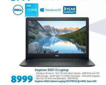 Incredible Connection DELL - Inspiron 3501 i3 Laptop offer