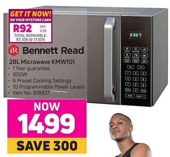 Game Bennett Read 28L Microwave KMW101 offer