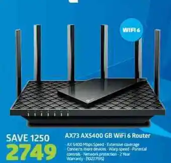 Incredible Connection Tp-Link - AX5400 GB WiFi 6 Router offer
