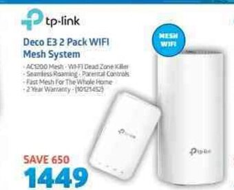 Incredible Connection Tp-Link - Deco E3 2 Pack WiFi Mesh System offer