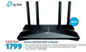 Incredible Connection Tp-Link - Archer AX1500 WiFi 6 Router offer