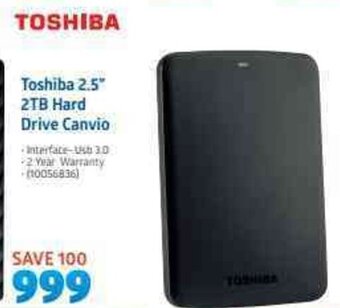 Incredible Connection Toshiba - 2.5" 2TB Hard Drive Canvio offer