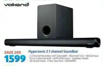 Incredible Connection Volkano - Hypersonic 2.1 Channel Soundbar offer