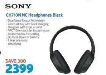 Incredible Connection Sony - CH710N NC Headphones Black offer