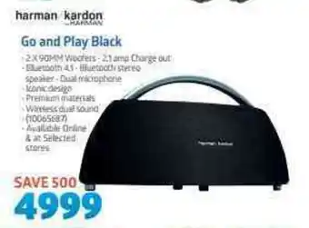 Incredible Connection Harman Kardon Go and Play Black offer