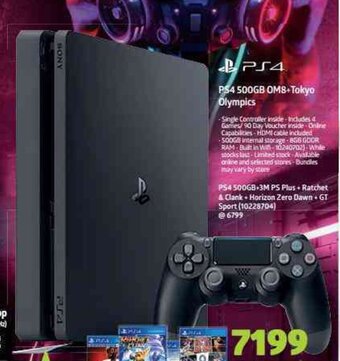 Incredible Connection PS4 - 500GB OM8+Tokyo Olympics offer
