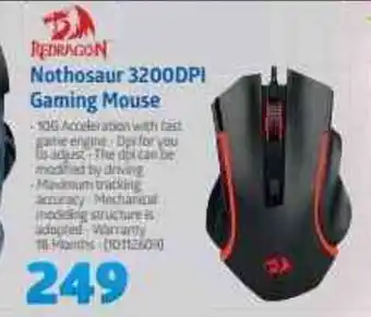 Incredible Connection Redragon Nothorsaur 3200DPI Gaming Mouse offer