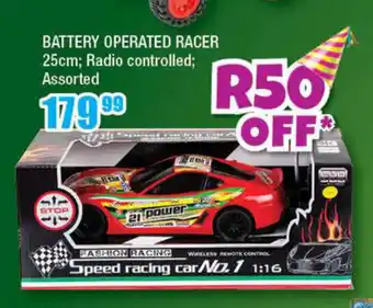 Battery Operated Racer 25cm ; Radio Controlled ; Assorted