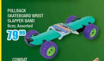 Pullback Skateboard Wrist Slapper Band 8cm Assorted