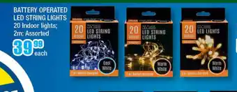 The Crazy Store Battery Operated LED String Lights 20 Indoor Lights ; 2m offer