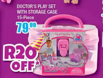 The Crazy Store Doctor's Play Set with Storage Case 15-Piece offer