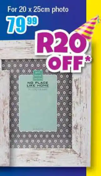 The Crazy Store Wooden Distressed Picture Frames for 20 x 25cm Photo offer