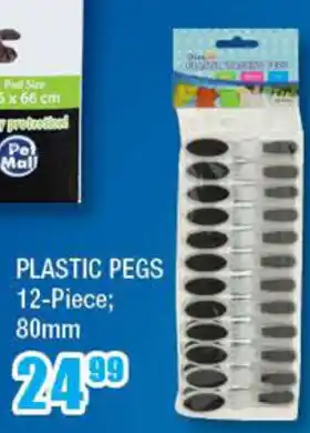 The Crazy Store Plastic Pegs 12-Piece ; 80mm offer