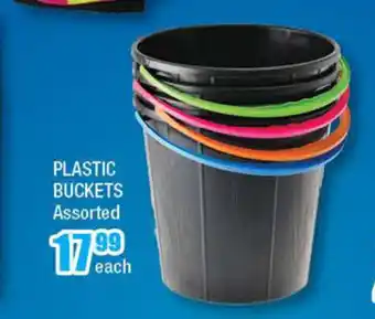 Plastic Buckets Assorted