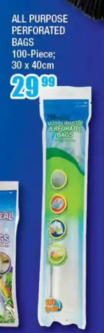 All Purpose Perforated Bags 100-Piece ; 30 x 40cm