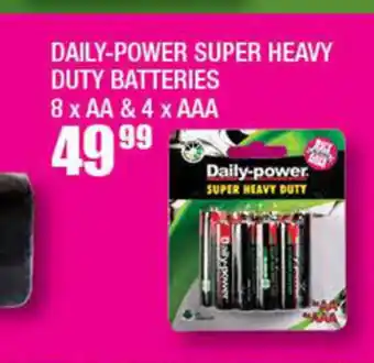 Daily-Power Super Heavy Duty Batteries 8 x AA & 4 x AAA