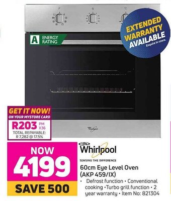 Game Whirlpool 60cm Eye Level Oven offer