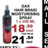 Dax Hair Braid Moisturizing Spray 1x250ml