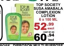 Arrow Cash And Carry Top Society Susa Amabala Complexion Lotion 6x100ml offer