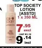 Arrow Cash And Carry Top Society Lotion Asstd 1x350ml offer